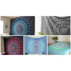 Mandala Tapestry Wall Hanging Throw bedding Cotton Bedspread Wholesale 5pcs Lot   323291441556